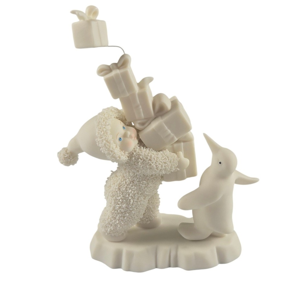 Dept 56 Snowbabies Balancing Gifts Penguin Christmas Figurine Holiday